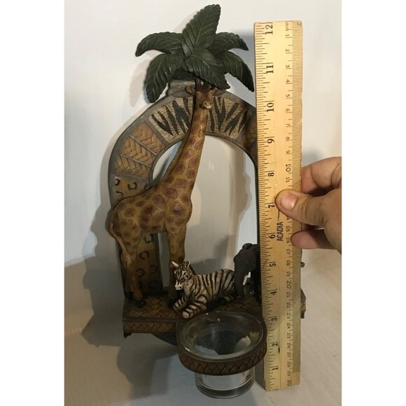 Bella Casa Ganz African Safari Animal Tealight Candle Holder Hand-Painted - Picture 11 of 11